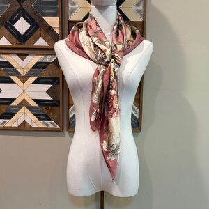 Vintage Ralph Lauren Silk Floral Scarf One Size